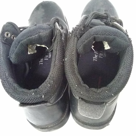 🦶Brahma Mens Steel Toe Work Boots Slip Resistant Sz 9.5W Black - Picture 5 of 7